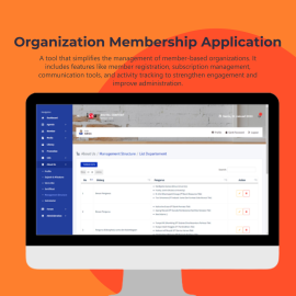 A tool that simplifies the management of member-based organizations.It includes features like member organizations, subscription management, communication tools, and activity tracking to strengthen engagement and improve administration